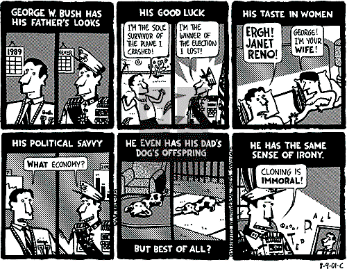 Ted Rall on Monday August 13, 2001 Comic Strip