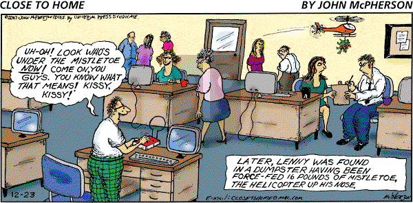 Close to Home on Sunday December 23, 2007 Comic Strip