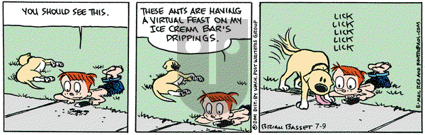 Red and Rover on Monday July 9, 2001 Comic Strip