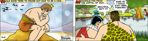 Alley Oop on Monday October 4, 2010 Comic Strip