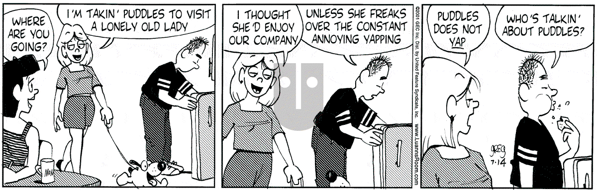 Luann - Saturday July 14, 2001 Comic Strip