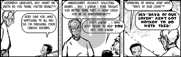 The Boondocks on Saturday March 1, 2008 Comic Strip