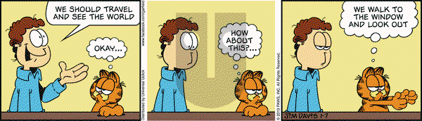 Garfield on Monday January 7, 2013 Comic Strip