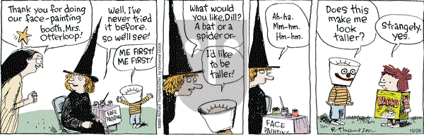 Cul de Sac on Tuesday October 28, 2014 Comic Strip
