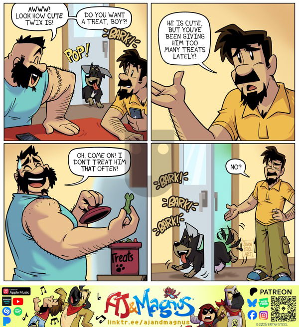 AJ and Magnus on Sunday March 16, 2025 Comic Strip