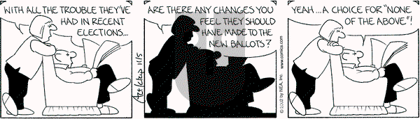 The Born Loser on Tuesday November 5, 2002 Comic Strip