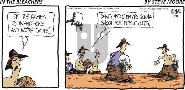 In the Bleachers on Sunday December 25, 2011 Comic Strip