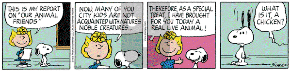 Peanuts on Friday April 25, 2025 Comic Strip