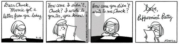 Peanuts on Saturday July 16, 1983 Comic Strip