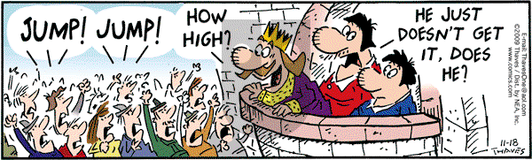 Frank and Ernest - Wednesday November 18, 2009 Comic Strip