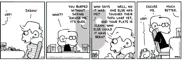 FoxTrot on Thursday December 9, 1999 Comic Strip