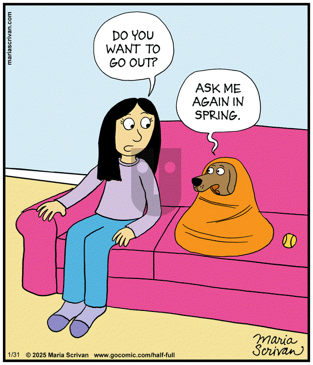 Half Full on Friday January 31, 2025 Comic Strip