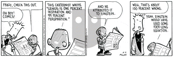 Frazz on Monday February 4, 2002 Comic Strip