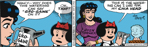 Nancy on Wednesday November 10, 2010 Comic Strip