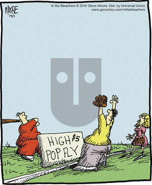 In the Bleachers on Wednesday October 1, 2014 Comic Strip