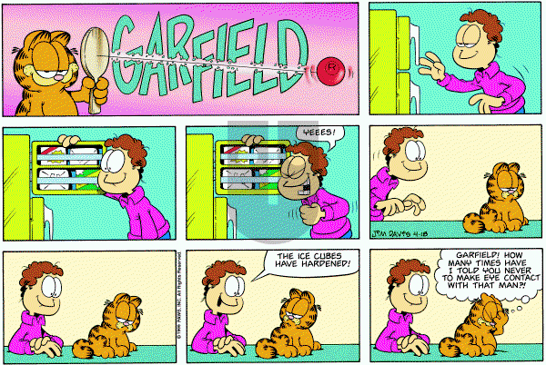 Garfield - Sunday April 18, 1999 Comic Strip