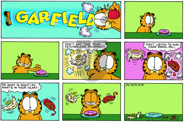 Garfield - Sunday August 18, 1996 Comic Strip