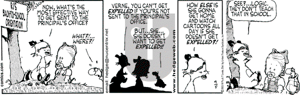 Over the Hedge on Friday September 5, 2003 Comic Strip