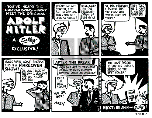 Ted Rall on Monday August 3, 1998 Comic Strip