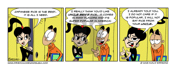 Little Fried Chicken and Sushi on Monday November 11, 2024 Comic Strip