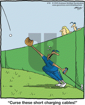 In the Bleachers on Friday April 18, 2025 Comic Strip