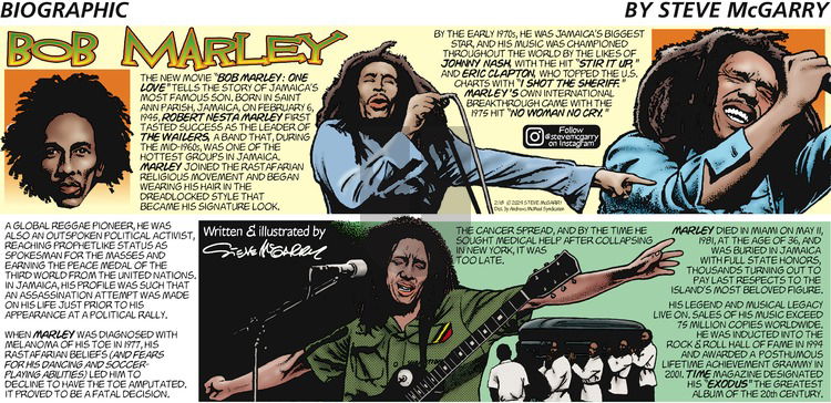 Biographic on Sunday February 18, 2024 Comic Strip