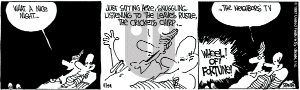 The Buckets on Monday September 29, 1997 Comic Strip