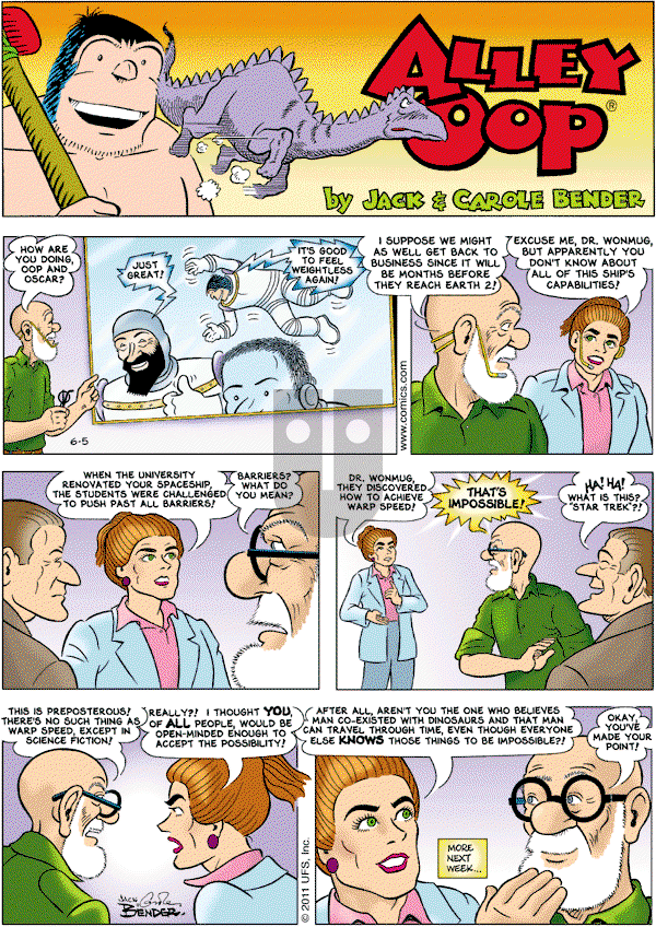 Alley Oop on Sunday June 5, 2011 Comic Strip