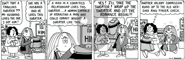 Cathy Classics on Thursday December 2, 1993 Comic Strip