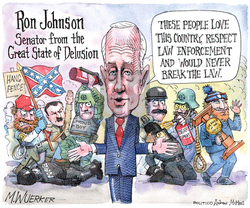 Matt Wuerker on Wednesday March 17, 2021 Comic Strip