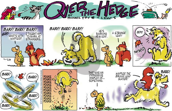 Over the Hedge on Sunday November 26, 2017 Comic Strip