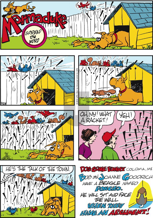 Marmaduke on Sunday September 28, 2014 Comic Strip