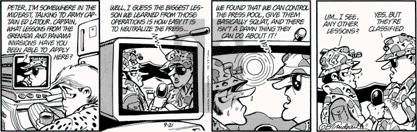 Doonesbury on Friday September 21, 1990 Comic Strip