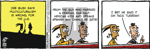 La Cucaracha on Thursday October 8, 2015 Comic Strip