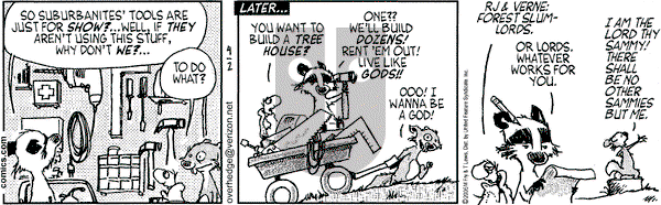 Over the Hedge on Saturday April 2, 2005 Comic Strip