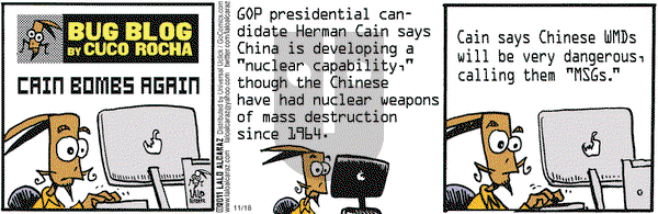 La Cucaracha on Friday November 18, 2011 Comic Strip