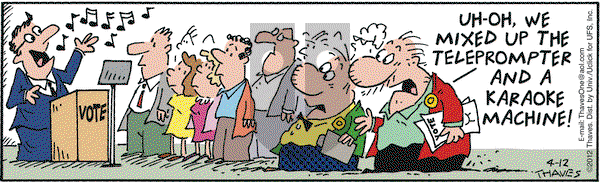 Frank and Ernest on Thursday April 12, 2012 Comic Strip