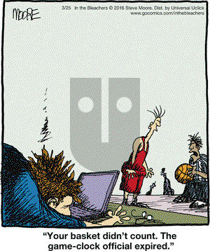 In the Bleachers on Friday March 25, 2016 Comic Strip