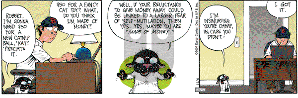 Get Fuzzy on Saturday November 6, 2004 Comic Strip