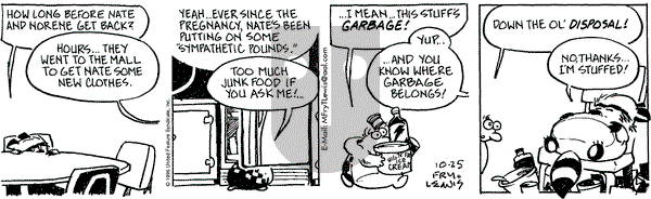 Over the Hedge on Friday October 25, 1996 Comic Strip