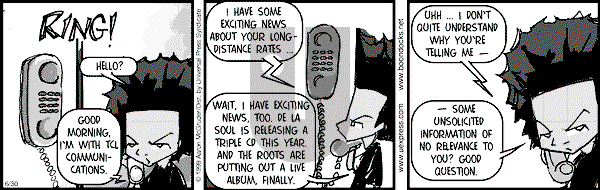 The Boondocks on Saturday January 31, 2009 Comic Strip