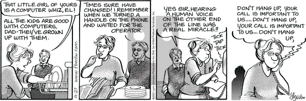 For Better or For Worse on Friday April 27, 2001 Comic Strip