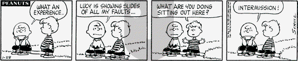 Peanuts - Tuesday January 28, 1964 Comic Strip