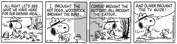 Peanuts on Thursday March 30, 1978 Comic Strip