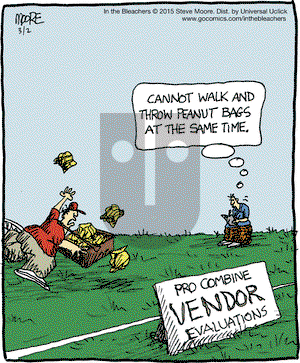 In the Bleachers on Monday March 2, 2015 Comic Strip