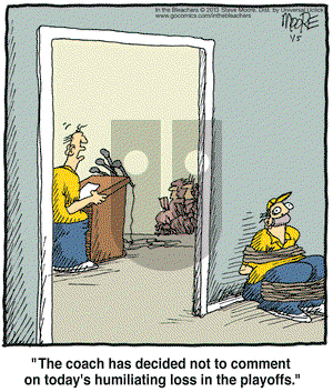 In the Bleachers - Saturday January 5, 2013 Comic Strip