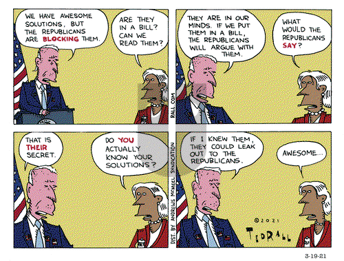 Ted Rall on Friday March 19, 2021 Comic Strip