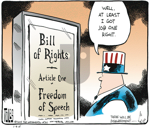 Tom Toles on Friday January 9, 2015 Comic Strip