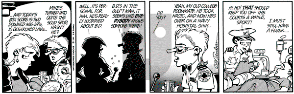 Doonesbury on Thursday February 14, 1991 Comic Strip