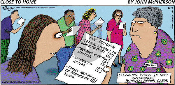 Close to Home on Sunday June 1, 2003 Comic Strip